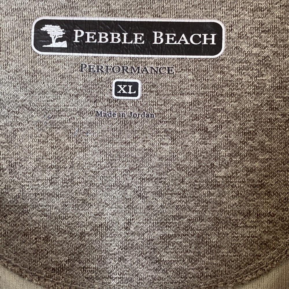 Pebble Beach Gray Zip Front Performance Wear Xl - image 7